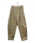 sasanqua by trees（サザンカバイツリー）の古着「hino cross birdie pants/ヒノ・クロス・バーディー・パンツ」｜ベージュ