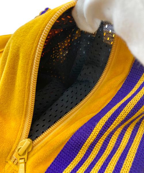 Needles（ニードルズ）Needles (ニードルズ) 20SS NARROW TRACK PANT C/PE VELOUR パープル×オレンジ サイズ:Mの古着・服飾アイテム