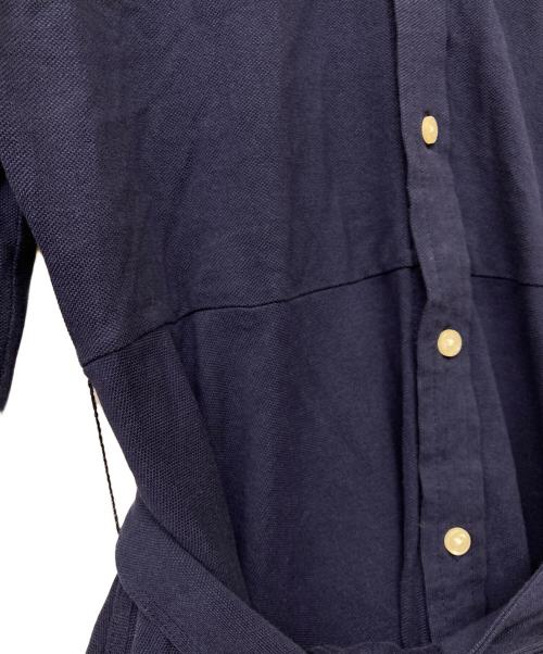 RALPH LAUREN（ラルフローレン）RALPH LAUREN (ラルフローレン)  LS GWNTH DR-LONG SLEEVE-CASUAL DRESS (ルエス グウィネス ディーアール ロングスリーブ カジュアルドレス) ネイビー サイズ:LGの古着・服飾アイテム