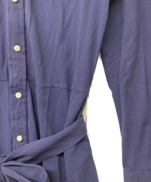 RALPH LAUREN（ラルフローレン）RALPH LAUREN (ラルフローレン)  LS GWNTH DR-LONG SLEEVE-CASUAL DRESS (ルエス グウィネス ディーアール ロングスリーブ カジュアルドレス) ネイビー サイズ:LGの古着・服飾アイテム