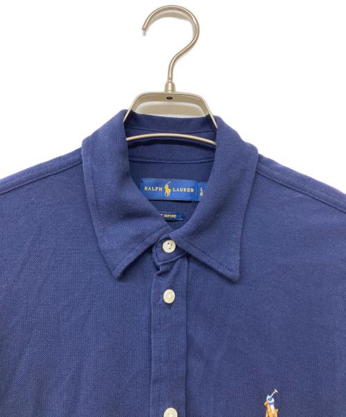 RALPH LAUREN（ラルフローレン）RALPH LAUREN (ラルフローレン)  LS GWNTH DR-LONG SLEEVE-CASUAL DRESS (ルエス グウィネス ディーアール ロングスリーブ カジュアルドレス) ネイビー サイズ:LGの古着・服飾アイテム