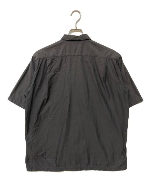 COMME des GARCONS HOMME（コムデギャルソン オム）COMME des GARCONS HOMME (コムデギャルソン オム) 染め加工オープンカラーシャツ ブラック サイズ:不明の古着・服飾アイテム