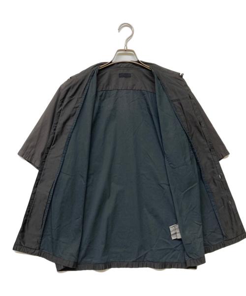 COMME des GARCONS HOMME（コムデギャルソン オム）COMME des GARCONS HOMME (コムデギャルソン オム) 染め加工オープンカラーシャツ ブラック サイズ:不明の古着・服飾アイテム