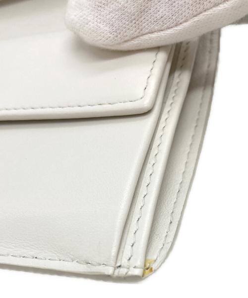 MIU MIU（ミュウミュウ）MIU MIU (ミュウミュウ) クロコ2つ折りコンパクトウォレット イエローの古着・服飾アイテム