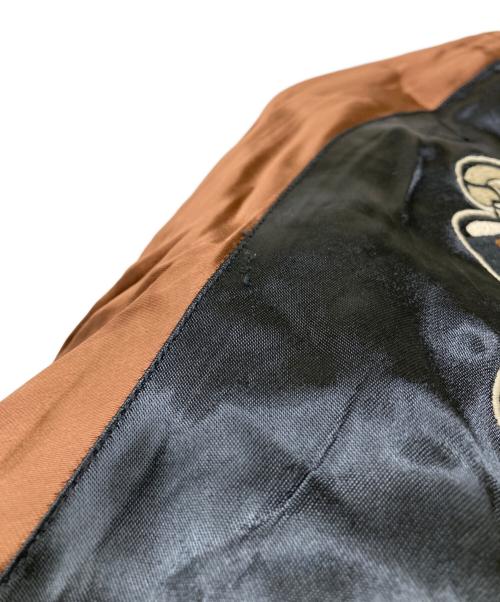 VANSON（バンソン）VANSON (バンソン) FELiX (フィリックス) リバーシブル サテンスカジャン ブラック サイズ:Lの古着・服飾アイテム