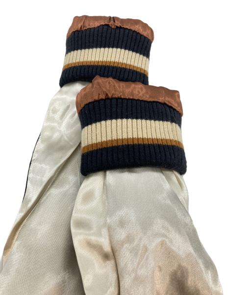 VANSON（バンソン）VANSON (バンソン) FELiX (フィリックス) リバーシブル サテンスカジャン ブラック サイズ:Lの古着・服飾アイテム