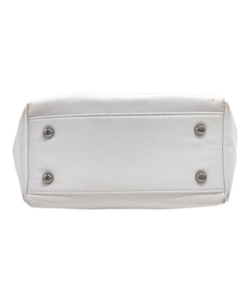 WAAC（ワック）WAAC (ワック) ミニトートバッグ ホワイトの古着・服飾アイテム