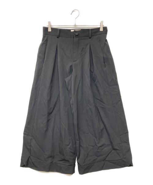 ORIMI（オリミ）ORIMI (オリミ) 25SS CROPPED BIG SLACKS ブラック サイズ:SIZE 2の古着・服飾アイテム