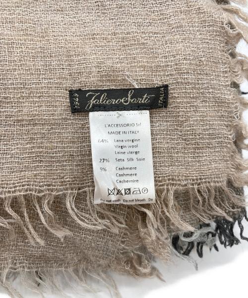 FALIERO SARTI（ファリエロサルティ）Faliero Sarti (ファリエロサルティ) シルクカシミヤ混マフラー グレーの古着・服飾アイテム