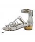 CASADEI (カサディ) バックジップアンクルストラップサンダル シルバー×ゴールド サイズ:SIZE 36：6000円