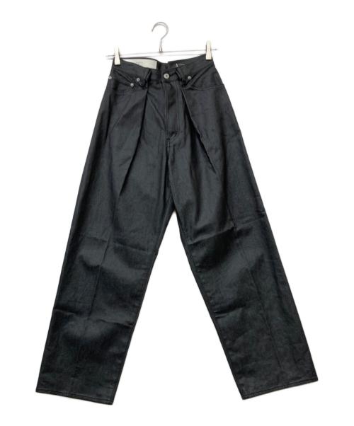 KURO（クロ）KURO (クロ) コーティングデニムパンツ ブラックの古着・服飾アイテム