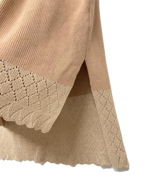 Mame Kurogouchi（マメクロゴウチ）Mame Kurogouchi (マメクロゴウチ) Mixed Knitted Fablic Dress ブラウン サイズ:不明の古着・服飾アイテム