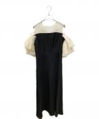 ackaエーシーケーエー）の古着「organdy frill dress」｜ブラック