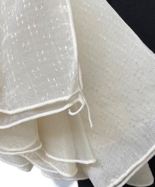 acka（エーシーケーエー）acka (エーシーケーエー) organdy frill dress ブラック サイズ:2の古着・服飾アイテム