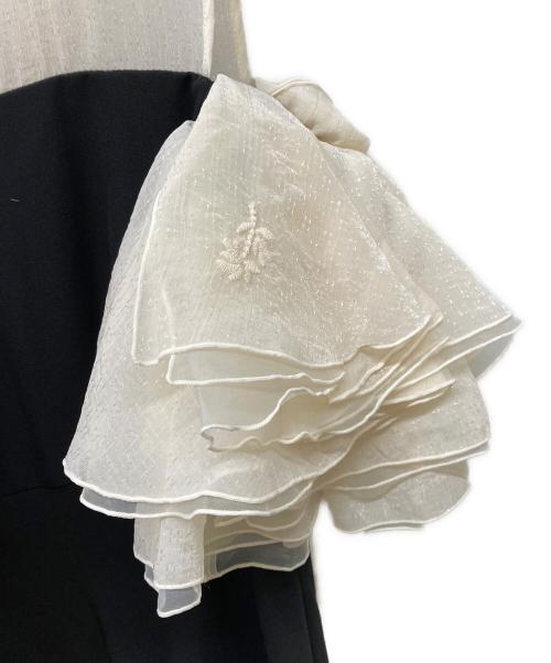 acka（エーシーケーエー）acka (エーシーケーエー) organdy frill dress ブラック サイズ:2の古着・服飾アイテム