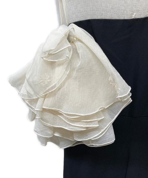acka（エーシーケーエー）acka (エーシーケーエー) organdy frill dress ブラック サイズ:2の古着・服飾アイテム
