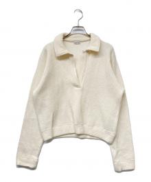 STEVEN ALAN（スティーブンアラン）の古着「スキッパーネック プルオーバー」｜ホワイト