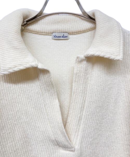 STEVEN ALAN（スティーブンアラン）STEVEN ALAN (スティーブンアラン) スキッパーネック プルオーバー ホワイト サイズ:不明の古着・服飾アイテム