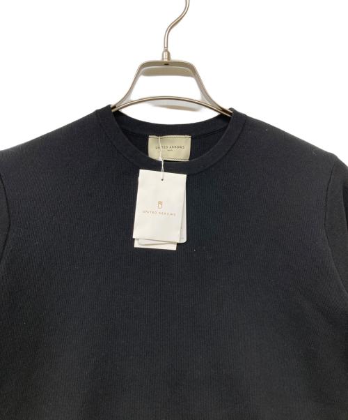 UNITED ARROWS（ユナイテッドアローズ）UNITED ARROWS (ユナイテッドアローズ) 25SS 3D フラワーモチーフ ニット プルオーバー ブラック サイズ:FREE 未使用品の古着・服飾アイテム