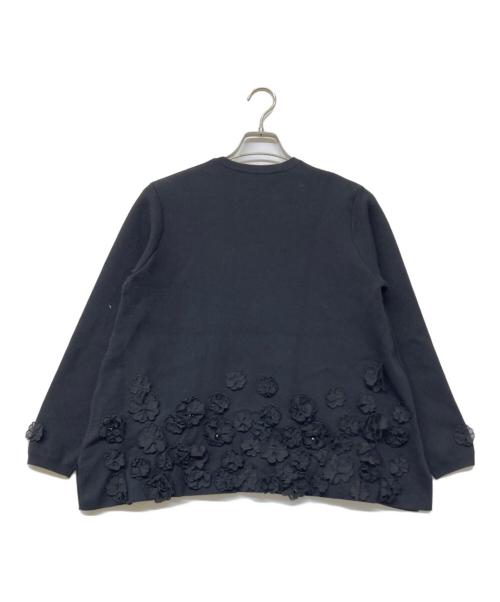 UNITED ARROWS（ユナイテッドアローズ）UNITED ARROWS (ユナイテッドアローズ) 25SS 3D フラワーモチーフ ニット プルオーバー ブラック サイズ:FREE 未使用品の古着・服飾アイテム
