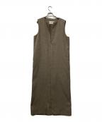 TODAYFULトゥデイフル）の古着「Keyneck Pencil Dress」｜ブラウン