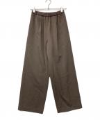 FRAMeWORKフレームワーク）の古着「25AW ≪手洗い可≫TWギャバリラックスパンツ」｜ブラウン