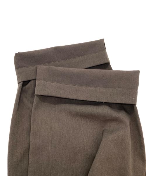 FRAMeWORK（フレームワーク）FRAMeWORK (フレームワーク) 25AW ≪手洗い可≫TWギャバリラックスパンツ ブラウン サイズ:34の古着・服飾アイテム