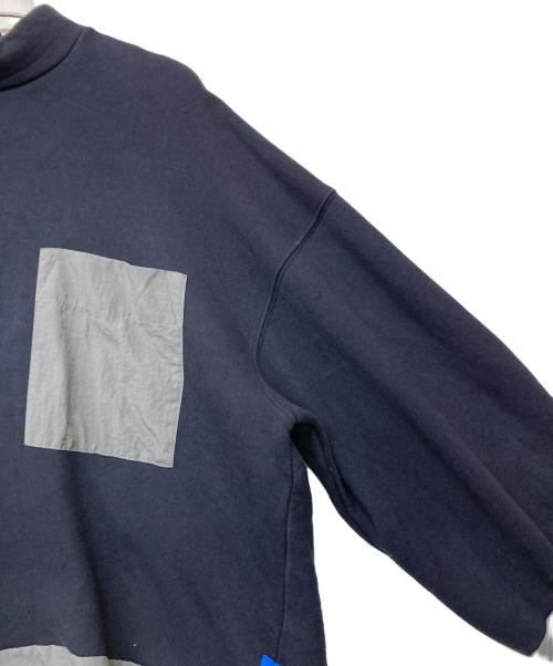 nagonstans（ナゴンスタンス）nagonstans (ナゴンスタンス) レイヤード風スウェットシャツ ネイビー サイズ:SIZE Mの古着・服飾アイテム