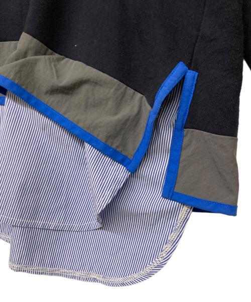 nagonstans（ナゴンスタンス）nagonstans (ナゴンスタンス) レイヤード風スウェットシャツ ネイビー サイズ:SIZE Mの古着・服飾アイテム