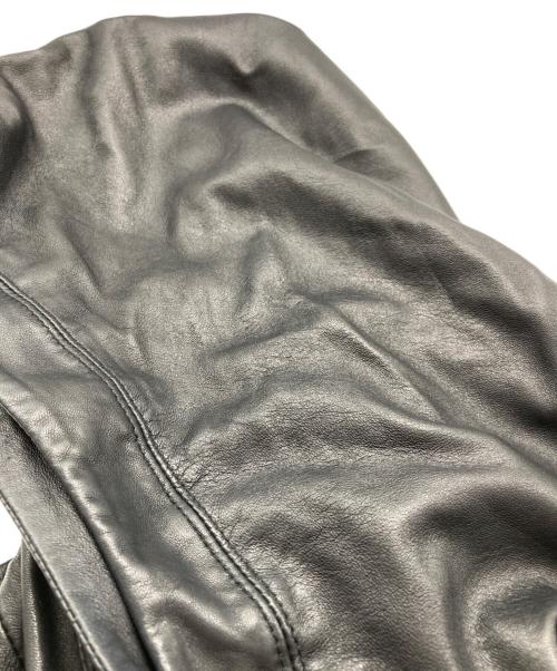 HELMUT LANG（ヘルムートラング）HELMUT LANG (ヘルムートラング) ラムレザージャケット ブラック サイズ:XSの古着・服飾アイテム