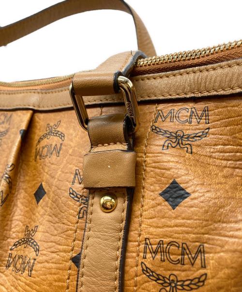MCM（エムシーエム）MCM (エムシーエム) 2WAYレザーショルダーバッグ ブラウンの古着・服飾アイテム