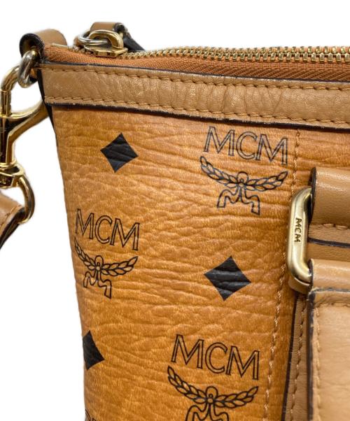 MCM（エムシーエム）MCM (エムシーエム) 2WAYレザーショルダーバッグ ブラウンの古着・服飾アイテム