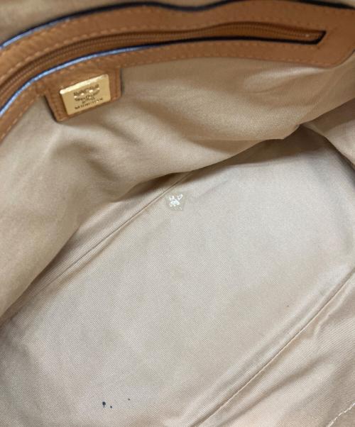 MCM（エムシーエム）MCM (エムシーエム) 2WAYレザーショルダーバッグ ブラウンの古着・服飾アイテム