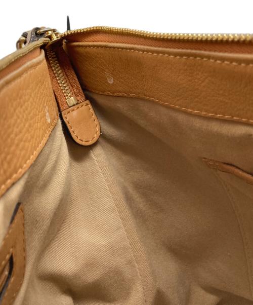 MCM（エムシーエム）MCM (エムシーエム) 2WAYレザーショルダーバッグ ブラウンの古着・服飾アイテム