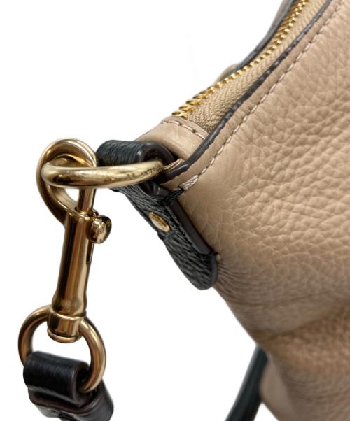 COACH（コーチ）COACH (コーチ) ケイシー サッチェル カラーブロック ベージュ×アイボリーの古着・服飾アイテム