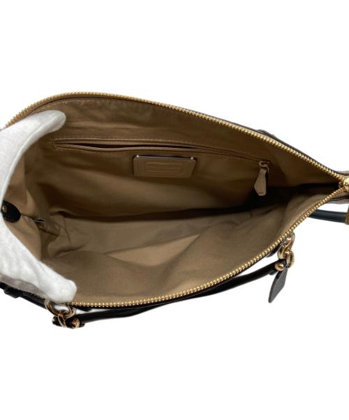 COACH（コーチ）COACH (コーチ) ケイシー サッチェル カラーブロック ベージュ×アイボリーの古着・服飾アイテム