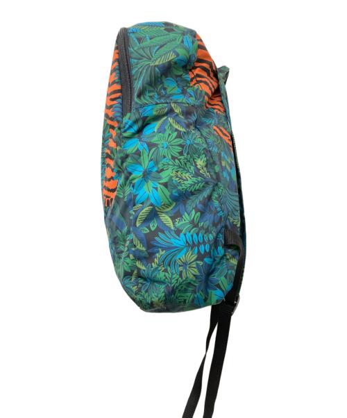 INOUI EDITIONS（イヌイエディションズ）INOUI EDITIONS (イヌイエディションズ) カスピトラ柄タイガーリュック ブルーの古着・服飾アイテム