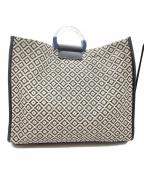 EARイア）の古着「トートバッグ」｜ベージュ×ブラック