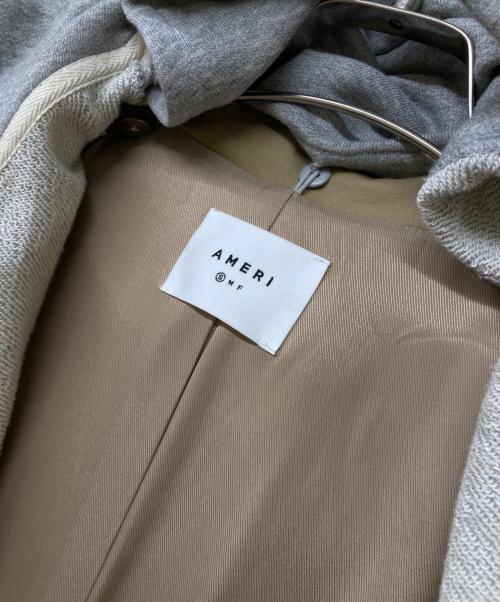 Ameri（アメリ）AMERI (アメリ) スウェットドッキングコート/トレンチコート ベージュ サイズ:Sの古着・服飾アイテム