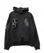 Hysteric Glamour×WIND AND SEAヒステリックグラマー×ウィンダンシー）の古着「WDS 3rd HOODIE」｜ブラック