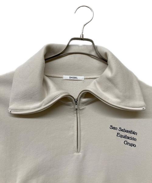 Snidel（スナイデル）Snidel (スナイデル) スキッパーロゴスウェット アイボリー サイズ:Freeの古着・服飾アイテム