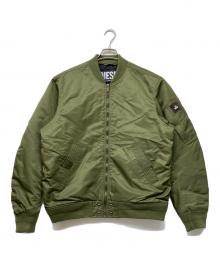 DIESEL（ディーゼル）の古着「リバーシブルMA-1ジャケット」｜グリーン