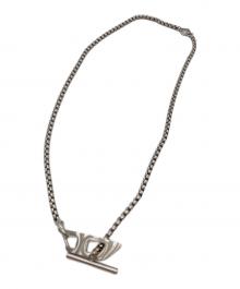 DIESEL（ディーゼル）の古着「ロゴプレートネックレス」｜シルバー