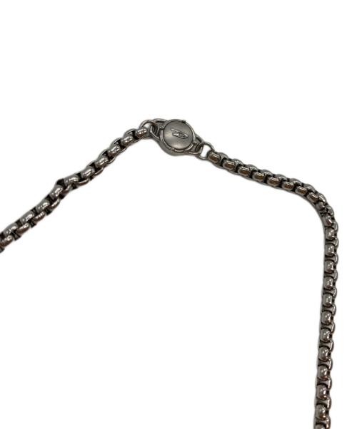 DIESEL（ディーゼル）DIESEL (ディーゼル) ロゴプレートネックレス シルバーの古着・服飾アイテム