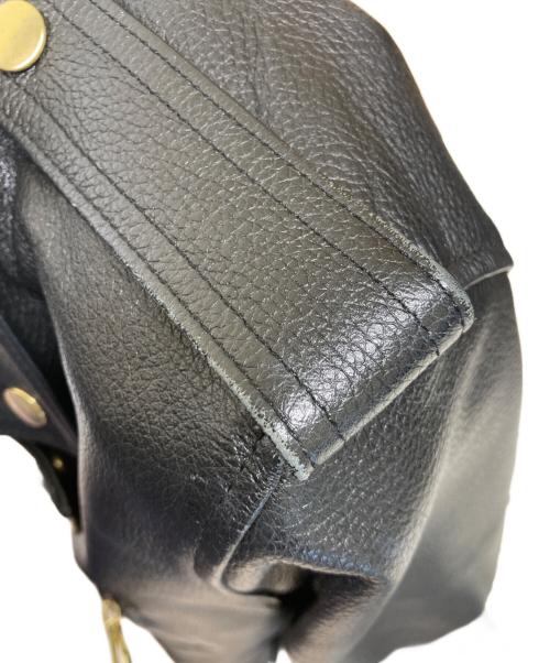 Moonage Devilment（ムーンエイジデビルメント）Moonage Devilment (ムーンエイジデビルメント) カウレザージャケット ブラック サイズ:44の古着・服飾アイテム