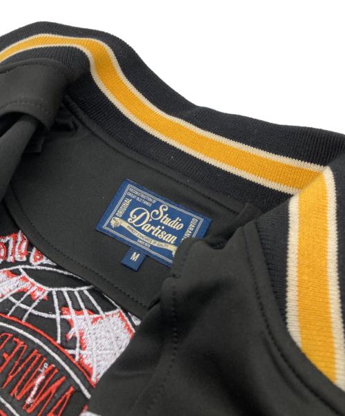STUDIO D'ARTISAN（ステュディオダルチザン）STUDIO D'ARTISAN (ステュディオダルチザン) ロゴ刺繍トラックジャケット ブラック サイズ:Ｍの古着・服飾アイテム