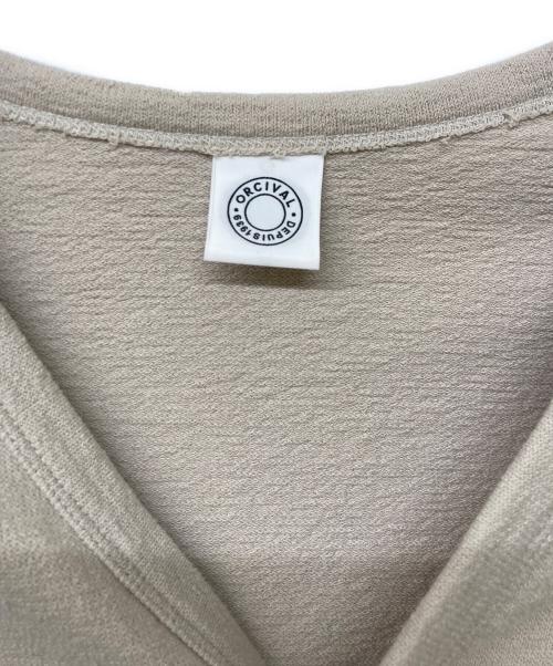 ORCIVAL（オーシバル）ORCIVAL (オーシバル) VNECK CARDIGAN/ブイネックカーディガン ベージュ サイズ:1の古着・服飾アイテム
