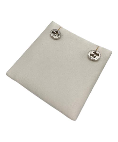 GUCCI（グッチ）GUCCI (グッチ) インターロッキングスタッズピアス シルバーの古着・服飾アイテム