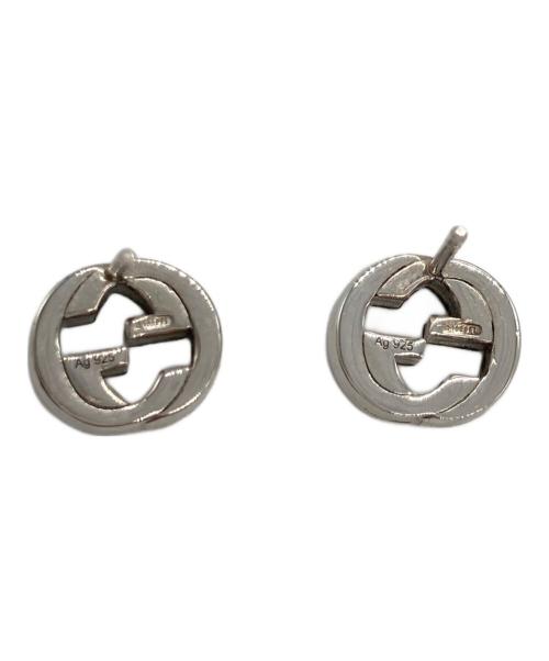 GUCCI（グッチ）GUCCI (グッチ) インターロッキングスタッズピアス シルバーの古着・服飾アイテム