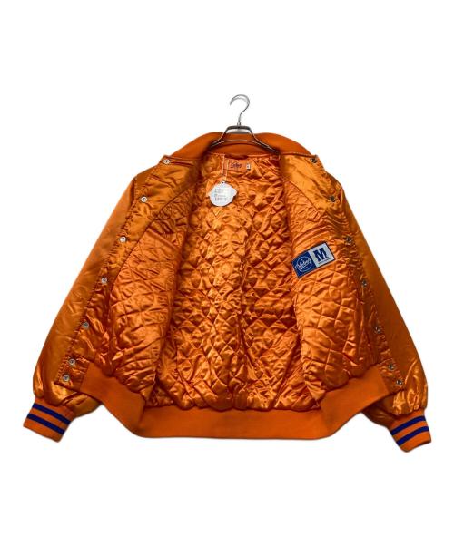 KEBOZ（ケボズ）KEBOZ (ケボズ) SATIN STADIUM JACKET【ORANGE】(サテン・スタジアム・ジャケット（オレンジ）) オレンジ サイズ:M 未使用品の古着・服飾アイテム